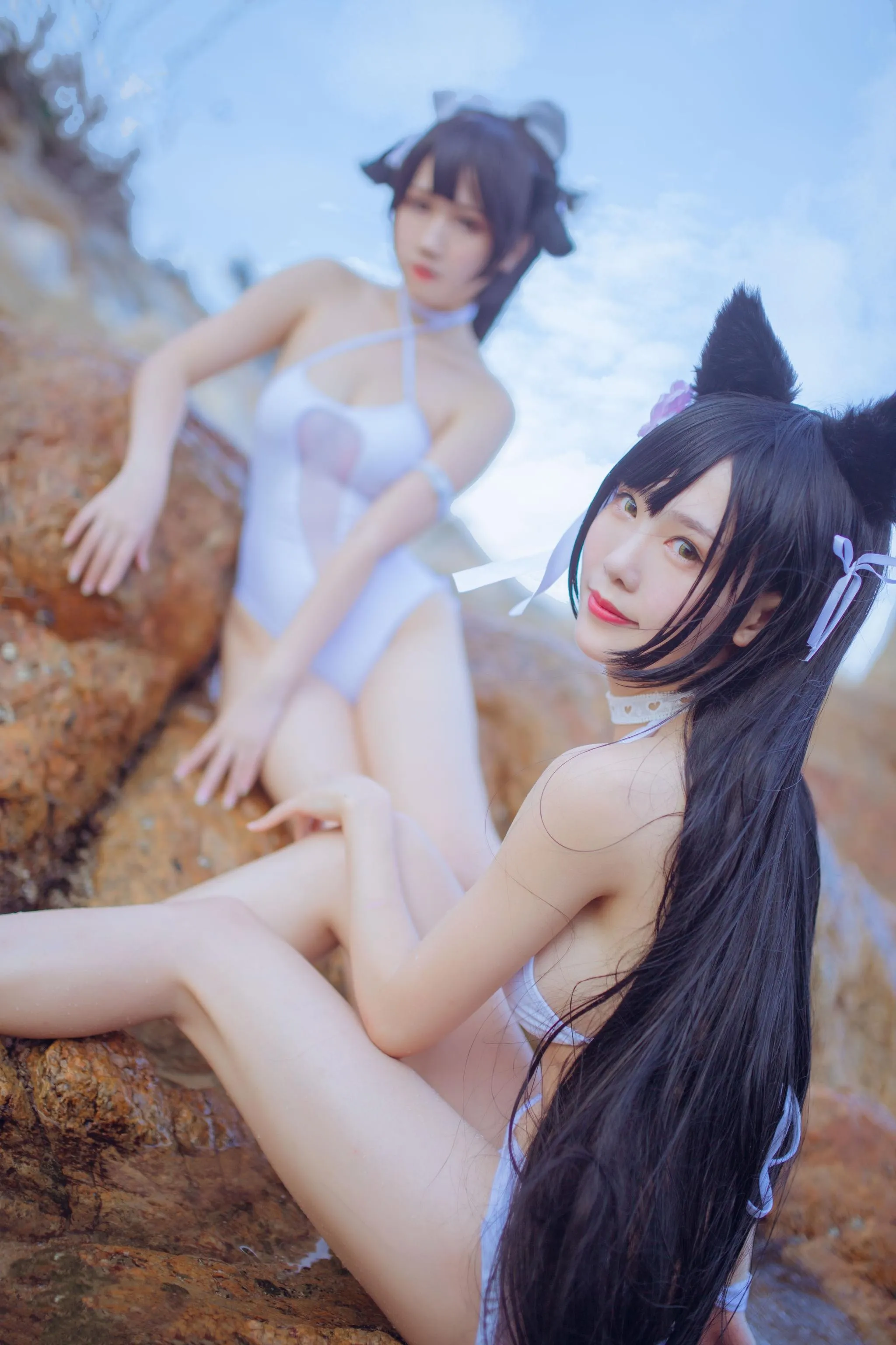 抖娘-利世 – NO.18 獒犬海边泳装 [41P]插图5